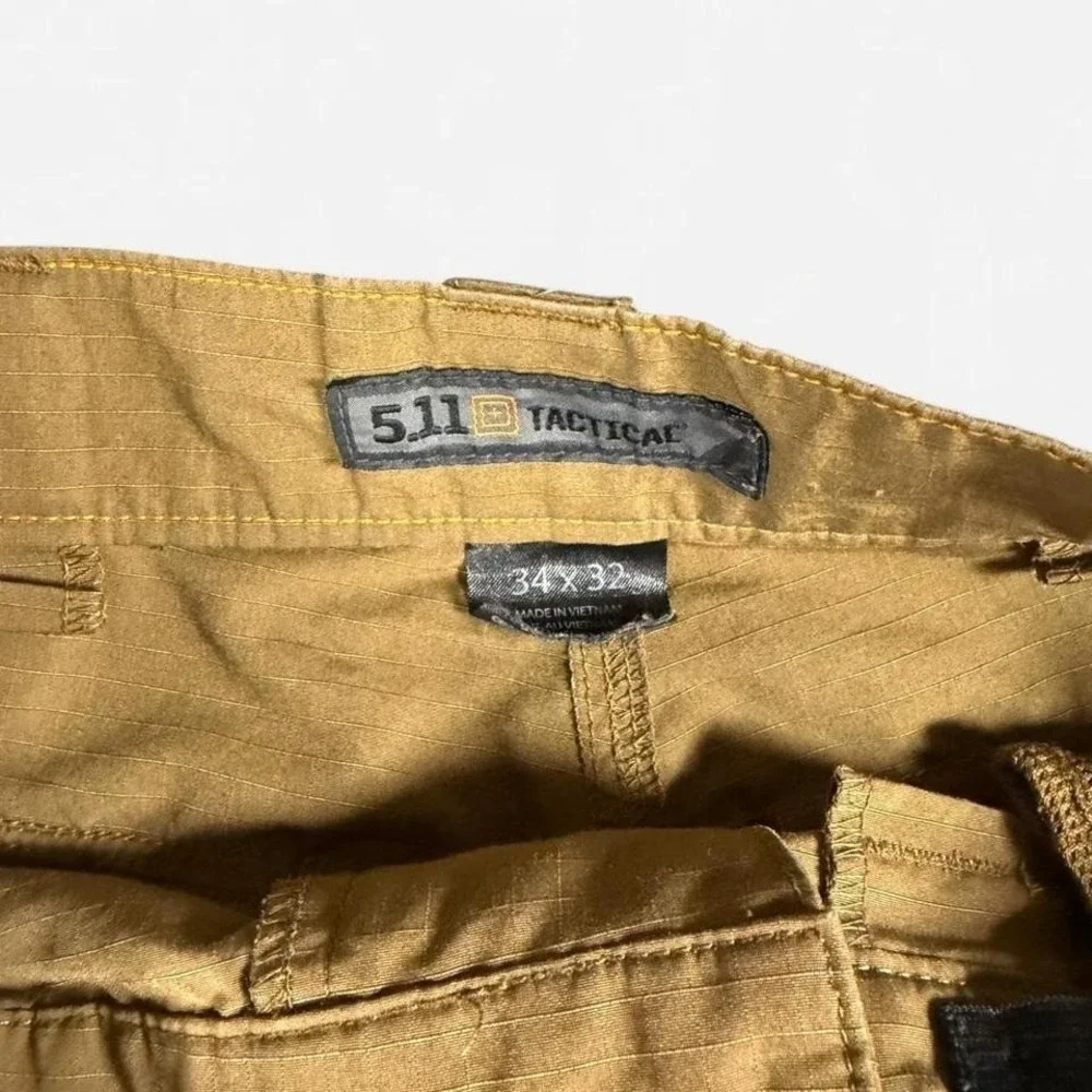 5.11 Tactical Ripstop Cargo Pants Brown Utility Military‎ Style Size 34x32